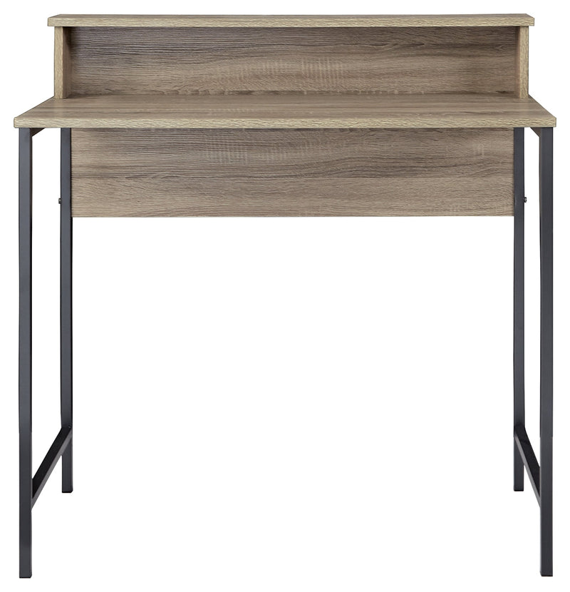 Titania Light Brown Gunmetal Home Office Desk