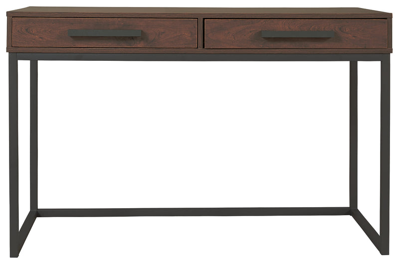 Horatio Warm Brown Gunmetal Home Office Desk