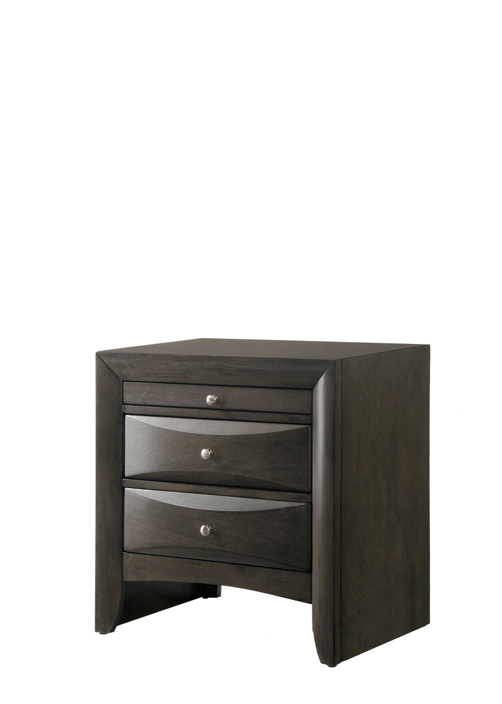 Emily Night Stand Greys 2 Drawers