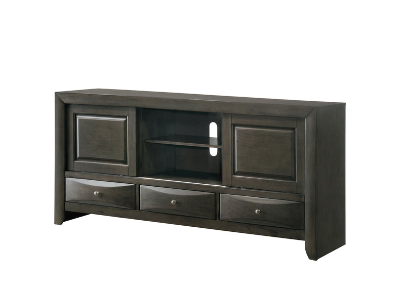 Emily Gray Oak Storage Platform Bedroom Set