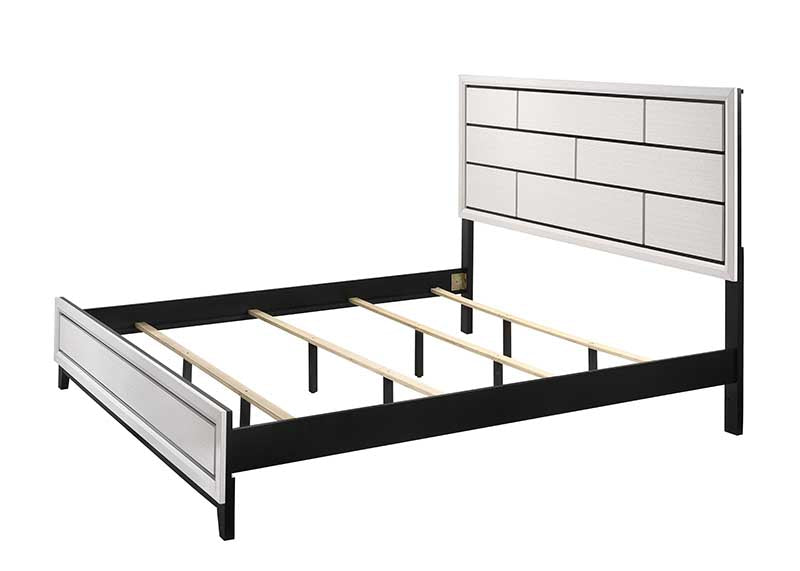 Akerson Chalk Classic And Traditional, Modern Wood Twin Panel Bed