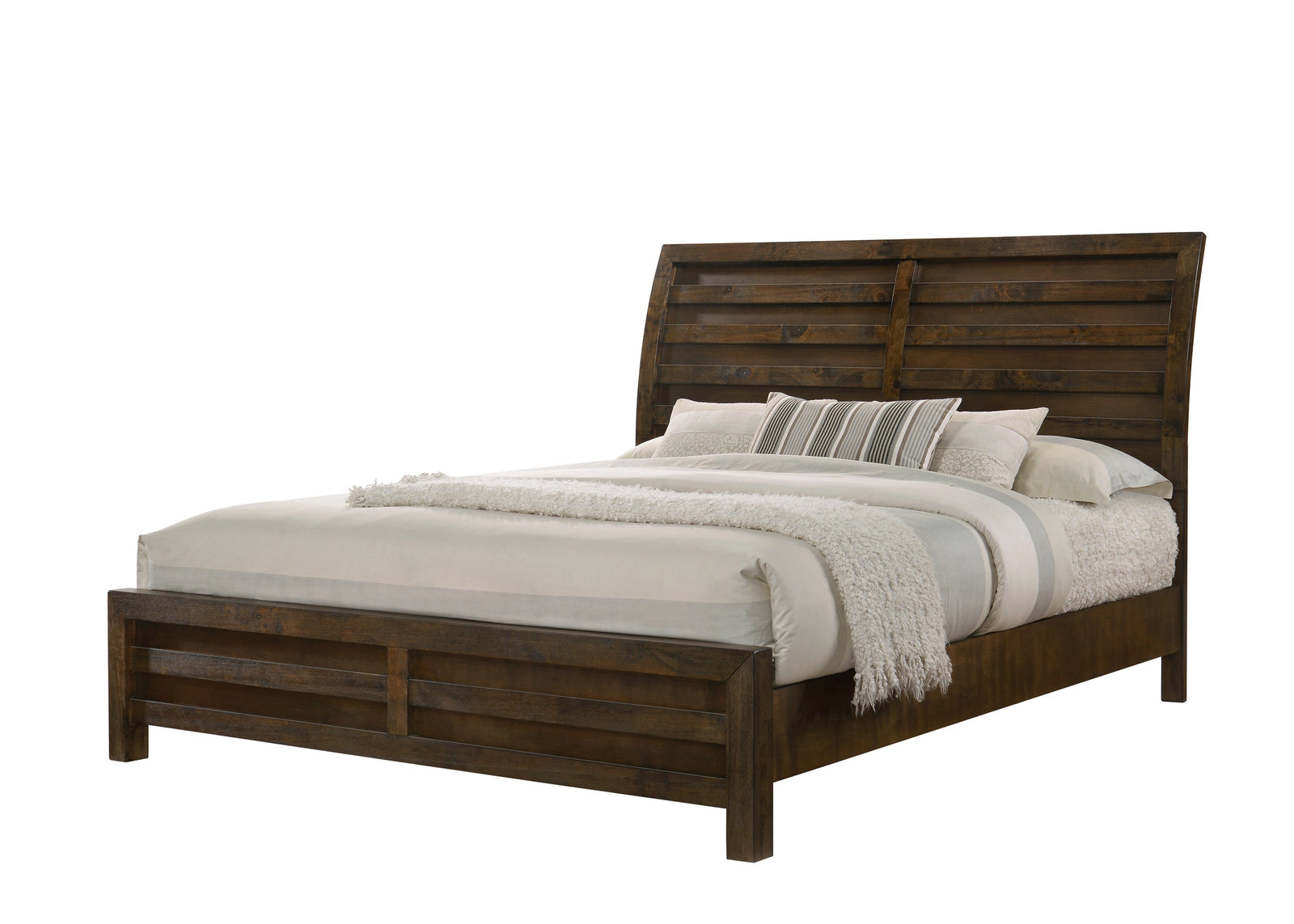 Curtis Brown Simple And Modern Classic Wooden King Panel Bed